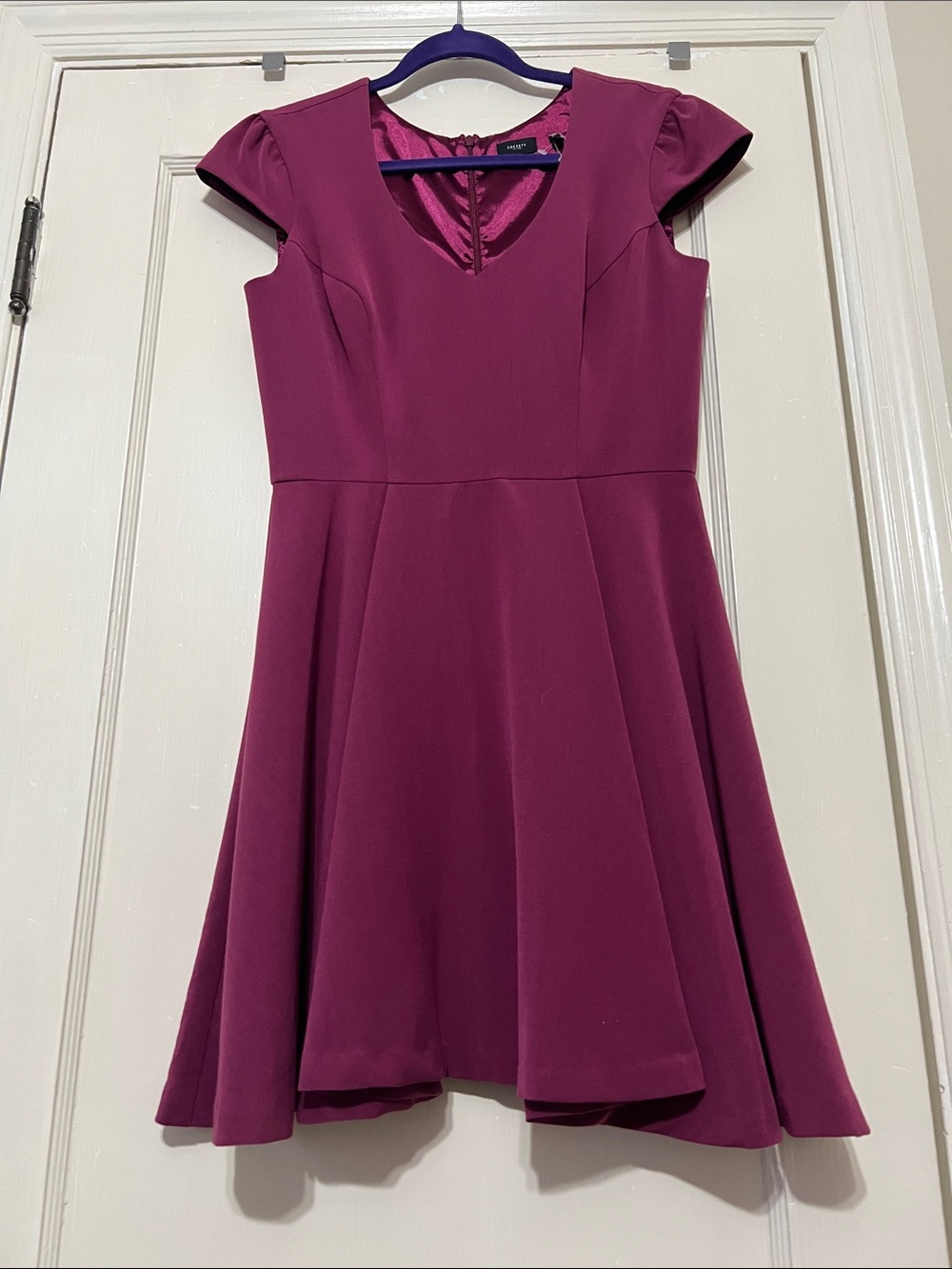 Society New York dark pink/plum swing dress